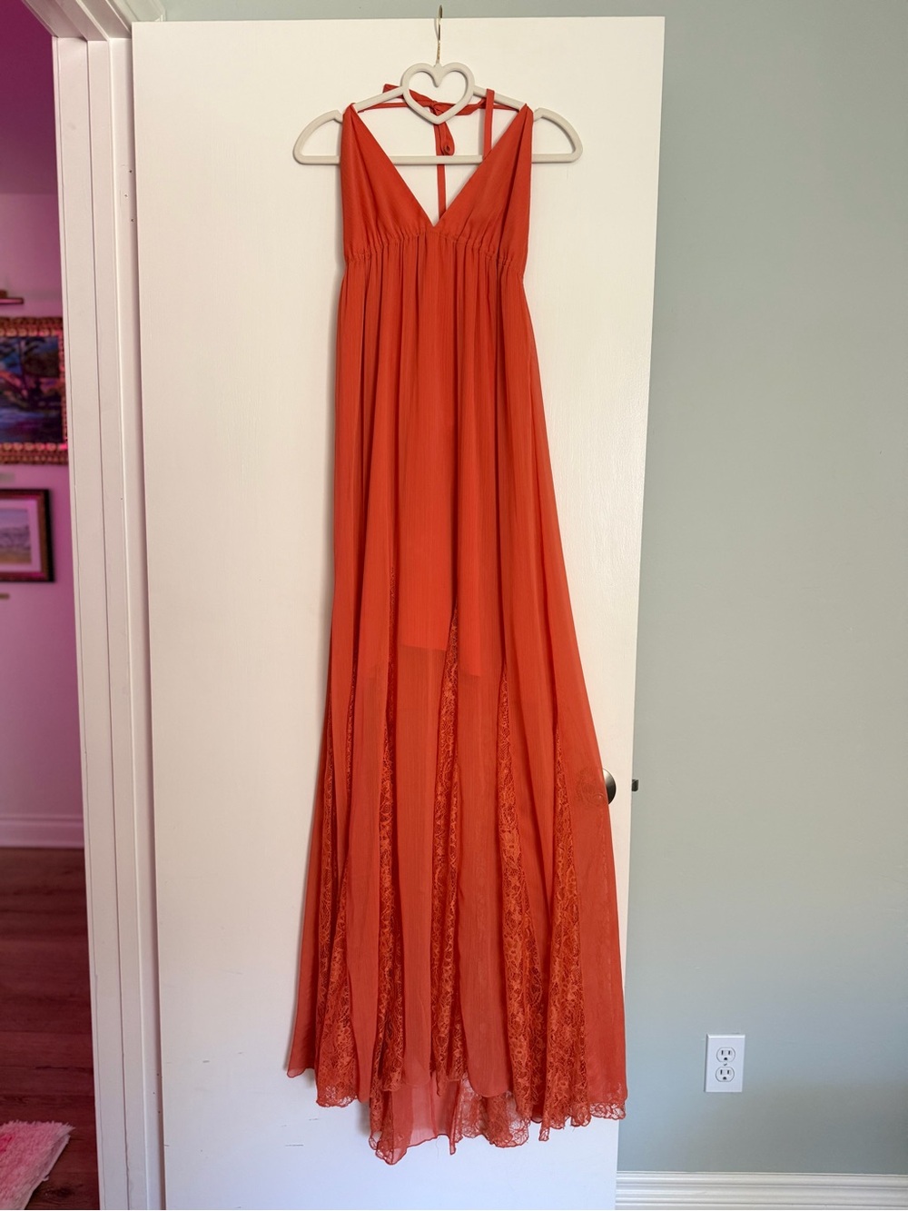 ALICE + OLIVIA Women’s Halter Maxi Dress